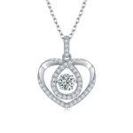 Set With Top-quality Moissanite, This Luxurious And Fashionable Light Luxury Trend Jewelry Necklace Pendant Is Made Of S925 S