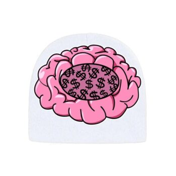 Y2g Retro Beanie Brain Print Knitted Hat - View 2