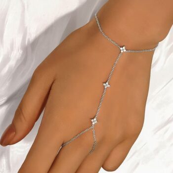 bracelet Multi-layered Fashion Bracelet And Ring Chain Set