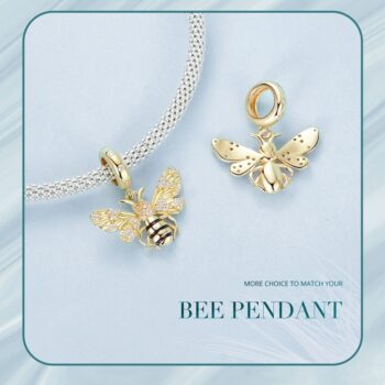 Original Gold-plated Delicate Bee Pendant Jewelry