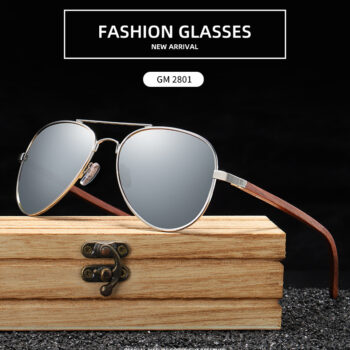 Fashion UV Protection Bamboo Sunglasses - View 2
