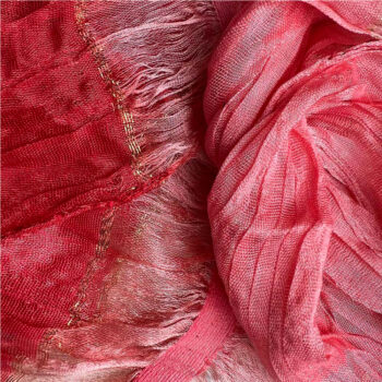 2pcs skinny long 2pcs Skinny Long Scarf,Red Metallic Polyester Scarf ,Versatile Everyday Scarf ,Pairs With All Casual Outfits