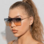 large frame square Large-frame Square Sunglasses In European And American Fashion Styles
