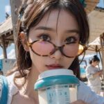 Plain Glasses Retro Oval Frame Sunglasses - View 1