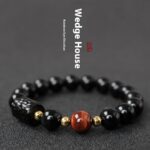 Obsidian Bracelet Men's Trendy Women's Couple Crystal Agate Bracelet - View 1