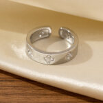 ring Unisex Adjustable Four-Pointed Star Ring With A Unique Design For Women