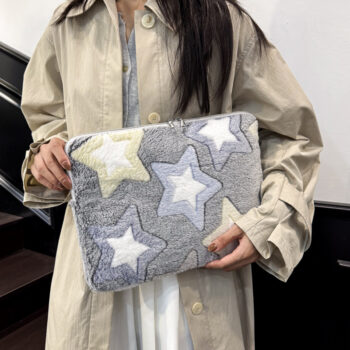 clutch Contrast Color XINGX Plush Coin Purse Card Holder Personalized Creative Clutch