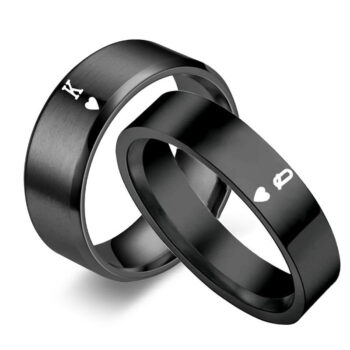 KQ Couples Fashionable King And Queen Rings - View 2
