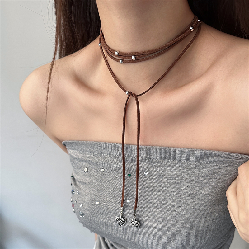 9cef1c1e-4938-44bc-83fd-bd5a10000da1 Yabi Accessories Bohemian Heart-Shaped Long Leather Rope Wrap Necklace - View 5