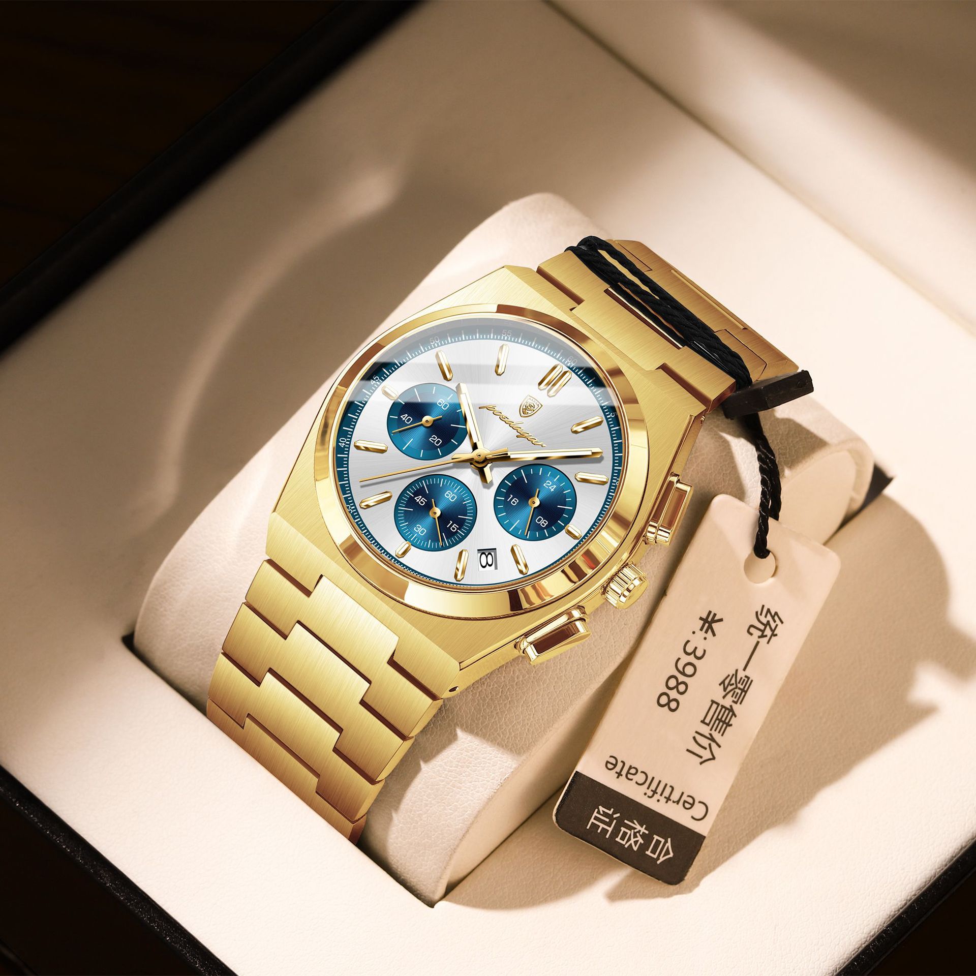 9f33c91a-6c49-498e-bd7a-e6ff19142eae Mens Waterproof Multifunctional Luminous Ultra-thin Watch - View 2