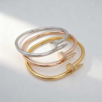 Diamond-encrusted Titanium Steel Bracelet For Women - View 1