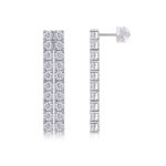 Top-quality Moissanite Luxury And Fashionable Light Luxury Jewelry Silver Stud Earrings S925 Silver Plated Platinum - View 1