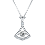 Set With Top-quality Moissanite, This Luxurious And Fashionable Light Luxury Trend Jewelry Necklace Pendant Is Made Of S925 S
