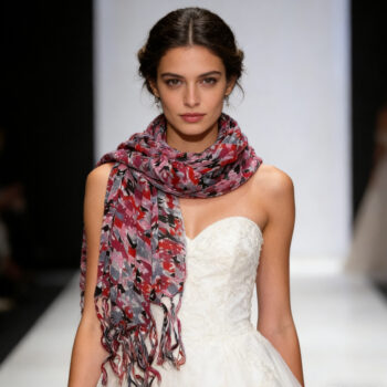 2pcs Flowy Long Red Scarf,Bold Red Floral Print Energizes,Perfect Wedding Guest Accessory,vacation,daily Life,evening Party,