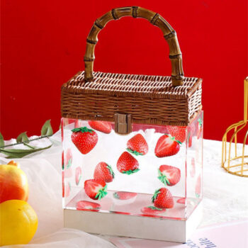Fashion Women Ice Crush Acrylic Evening Bag Luxury Clutch Purse Elegant Transparent Handbags - View 1