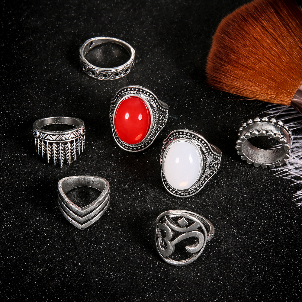 a73fa855-942d-4187-b5d0-bdf88b21a6da.jpg 7-Piece Jewelry Set With Oversized Sparkling Red And White Gemstones