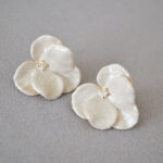 earrings Handmade Enamel Orchid And Butterfly Earrings