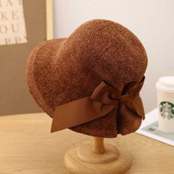Womens Japanese-style Versatile Bow-knot Fisherman Hat For Fall And Winter - View 2