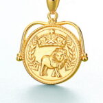 pendant New Lightweight Luxury Niche Fashion Antique Coin Pendant