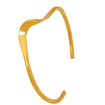 Iris Golden Bangle