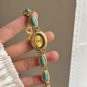 Women's Agate Bead Bracelet Watch - View 1
