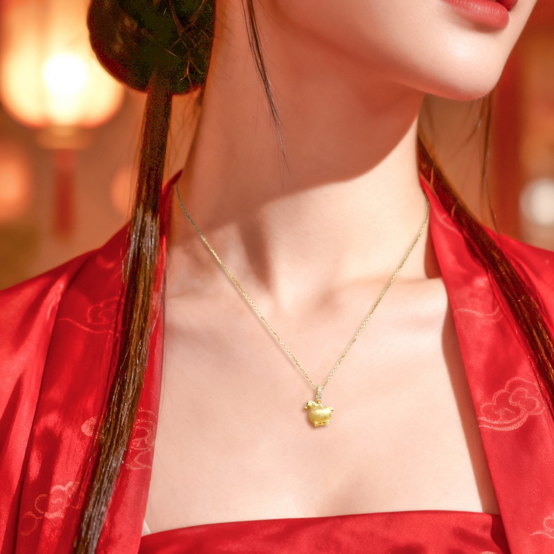 acfd8ad7-cd8a-418a-a8a6-41473c4f1f24 New Chinese-style Handcrafted Wire-Drawing All-Purpose Clasp Pendant For Women - View 1