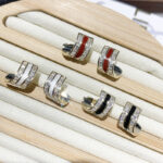 zircon earrings - View 1