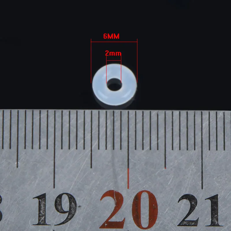 ali-2252799815102822-1-69142 50pcs/100pcs White Rubber Clip Charms Safety Stopper Bead - View 2