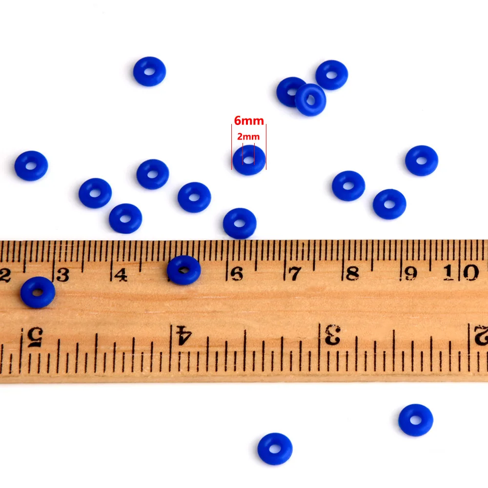 ali-2252799815102822-4-28402 50pcs/100pcs White Rubber Clip Charms Safety Stopper Bead - View 5