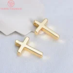 (1715)13*8mm 24k champagne - (1715)13*8MM 24K Champagne Gold Color Plated Brass Small