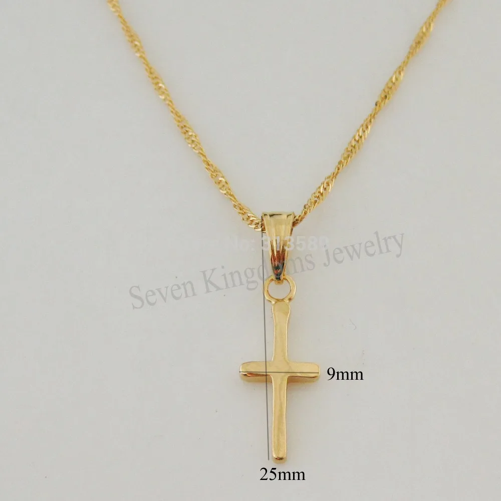 ali-2252799820134513-2-65766 YELLOW GOLD COLOR 45CM WATER WAVE NECKLACE PLAIN SURFACE - View 3