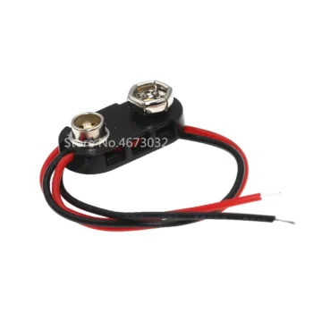 10PCS T type 9V Battery Snap Connector clip Lead Wires - View 2