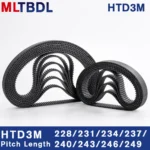 htd timing belt - HTD 3M Timing Belt 228/231/234/237/240/243/246/249mm