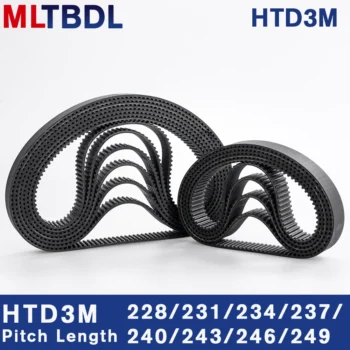 htd timing belt - HTD 3M Timing Belt 228/231/234/237/240/243/246/249mm