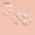 10pcs s925 pure - 10PCS S925 pure silver open bead open bead buckle