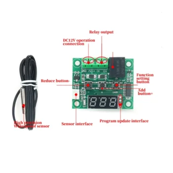 Javino W1209 DC 5V 12V heat cool temp thermostat - View 2