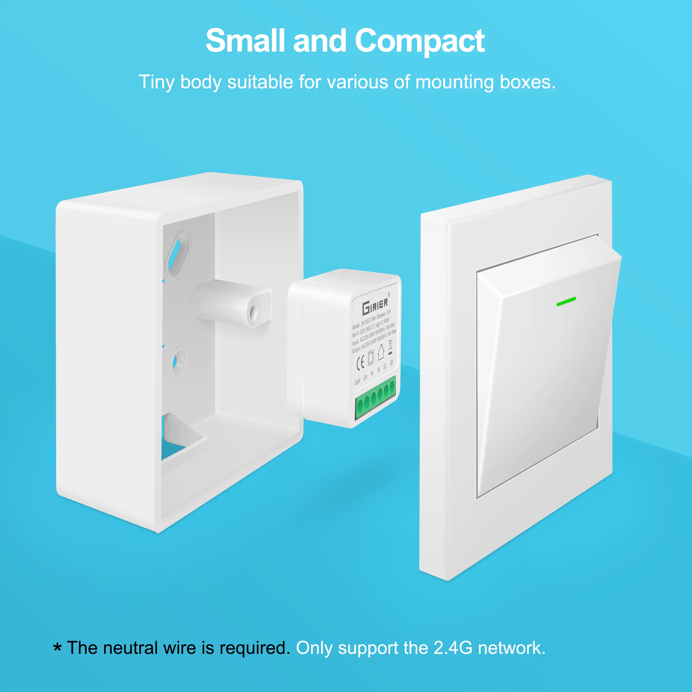 ali-3256801086828729-3-49258 16A Mini Smart Wifi DIY Switch Supports 2 Way Control, - View 4