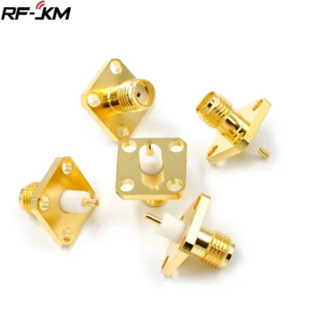 10pcs sma female - 10PCS SMA Female Jack Panel Mount RF Coax Connector Flange