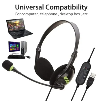 kebidu 3.5mm Wired Headphones Microphone Universal USB - View 2