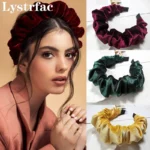 lystrfac velvet padded - Lystrfac Velvet Padded Pleated Hairband for Women