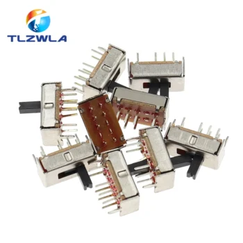 10pcs ss23d07 pins - 10PCS SS23D07 8 PINS 3 Position 2P3T Toggle Switch Double
