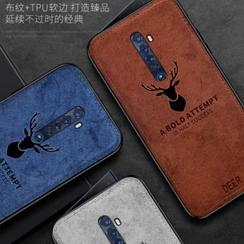 For OPPO Reno 2 Z 2Z 2F Case Soft Silicone+Hard fabric Deer - View 2