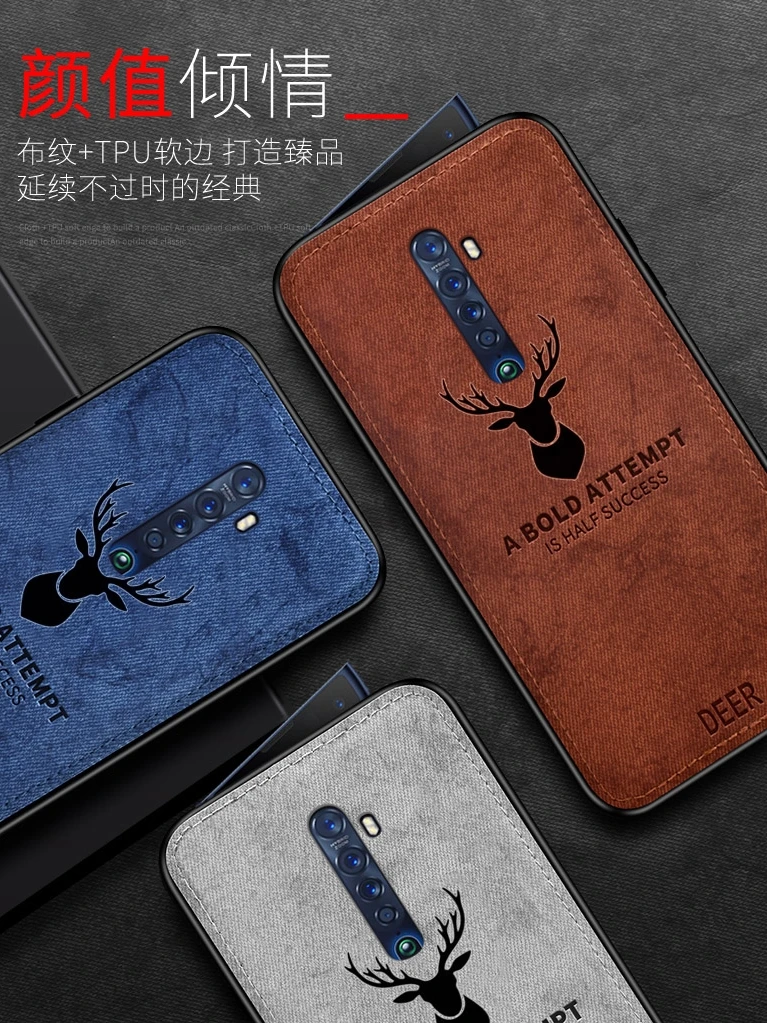 ali-3256801160827466-1-50738 For OPPO Reno 2 Z 2Z 2F Case Soft Silicone+Hard fabric Deer - View 2