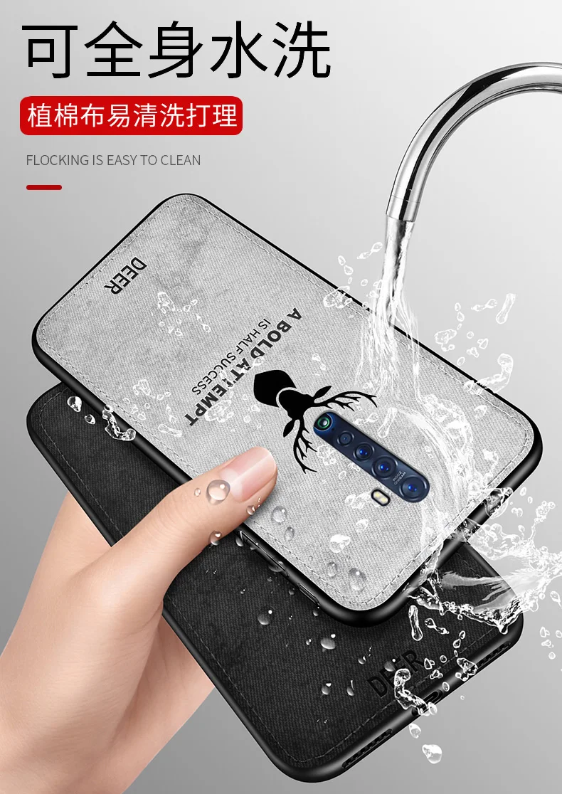 ali-3256801160827466-4-36171 For OPPO Reno 2 Z 2Z 2F Case Soft Silicone+Hard fabric Deer - View 5