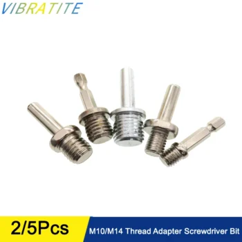 m10/m14 thread adapter - M10/M14 Thread Adapter Screwdriver Bit Round Hexagon