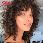 sleek curl human - Sleek Curl Human Hair Wigs For Women Short Bob Wig With