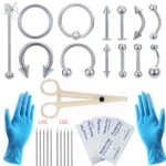 body piercing tool - ZS Body Piercing Tool Kit 12-20G Disposable Professional