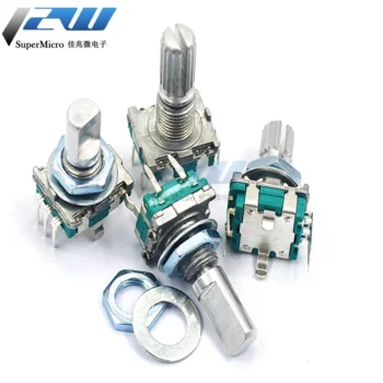 5PCS/LOT 20 Position 360 Degree Rotary Encoder EC11 w Push - View 2