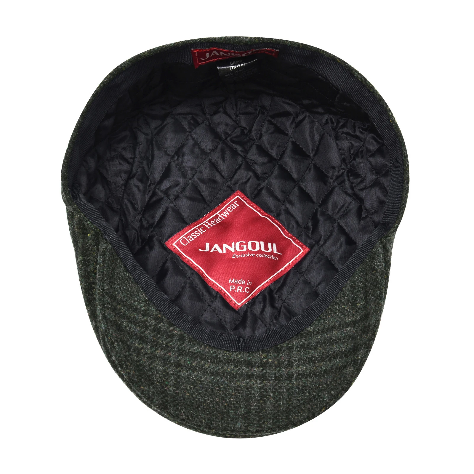 ali-3256801237773303-4-87192 JANGOUL Newsboy Caps Men Wool Blend Flat Cap Winter Warm - View 5