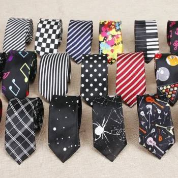 classic skinny tie - Classic Fashion Men's Skinny Tie Colorful Musical Notes
